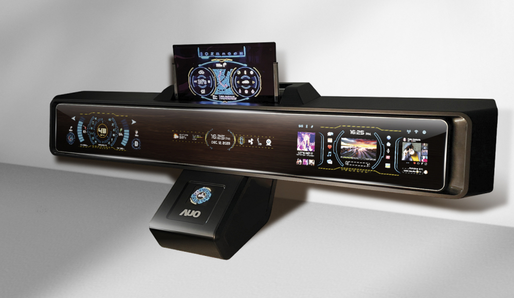 熊猫体育Micro LED沉浸式车舱显示方案结合 可卷式、可伸缩的Micro LED应用并可呈现不同的质感纹路，展现人性化设计