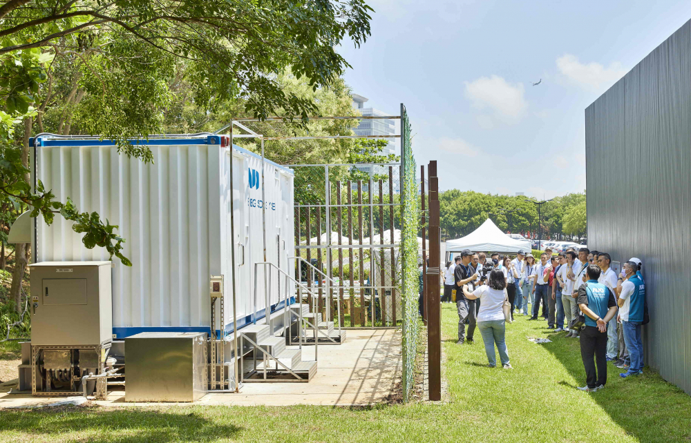 熊猫体育西大墩窯文化館建置屋頂全綠電及儲能櫃，為兼具創能儲能的永續綠能場域