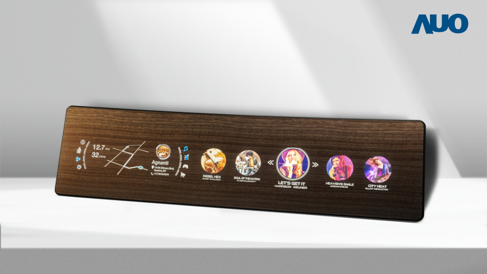 熊猫体育研发全球最高穿透度达80%的AmLED木纹显示器，可于使用时呈现高亮度、清晰可见的信息，并在不使用时回归为单纯的饰板，节能兼具美观