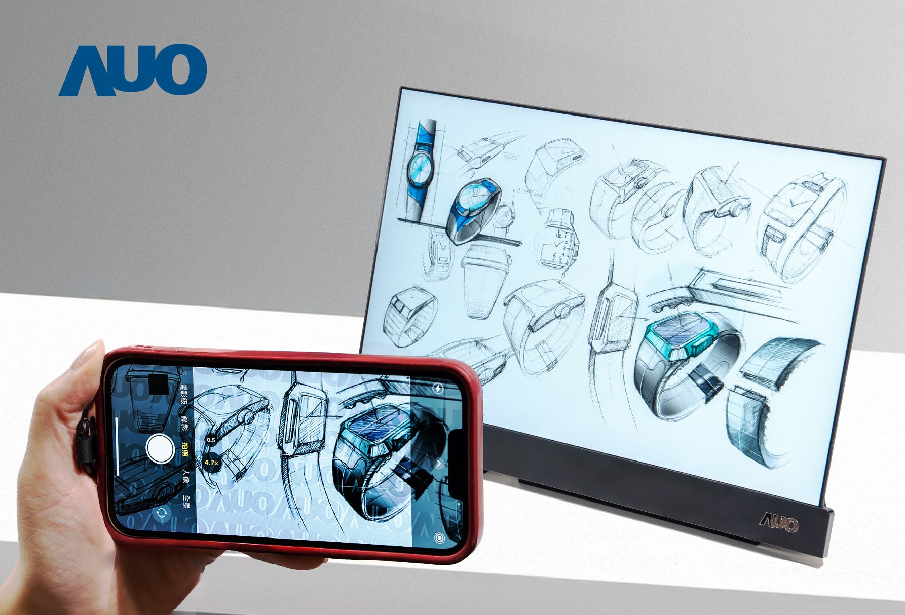 熊猫体育16吋防窺顯示器，採用人眼無法察覺、相機拍攝時才顯現的隱藏式浮水印技術，未來可結合AI鏡頭偵測周圍環境，即時開啟或關閉浮水印，大幅提升在公共場域使用顯示器的安全性